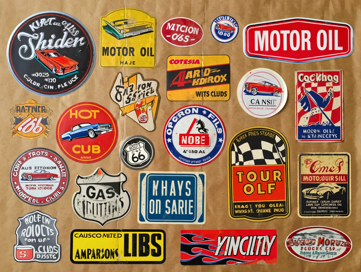 Vintage Sticker Collection